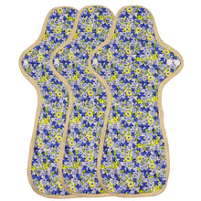 Load image into Gallery viewer, 3-piece Panty Liners Plus/Day Pads/Overnight Pads/Ultra Overnight Pads(Pattern Blue)
