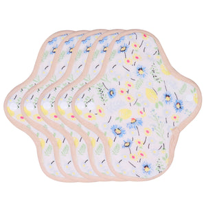 5-piece Panty Liners Plus(Pattern Red/Yellow/Blue/Pink/White/Green)