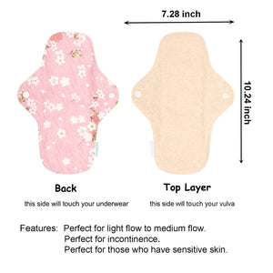 3-piece Panty Liners Plus/Day Pads/Overnight Pads/Ultra Overnight Pads/Super Ultra Overnight Pads(Pattern Pink)